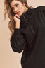 Aemi+Co Exposed Seam Half Zip Drop Shoulder Sweatshirt