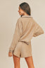 MABLE Corduroy Half Zip Top and Shorts Set